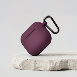 Etteri silikoonümbris AirPods 4 jaoks, tume kirsipunane