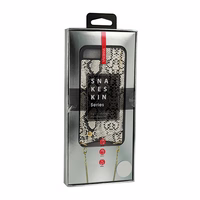 BAG - SNAKE Leather Ümbris - IPHONE XS MAX Valge