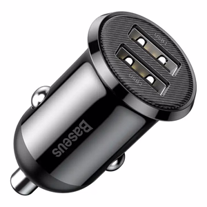 Baseus Grain Pro Car Laadija 2x USB 4.8A (must)