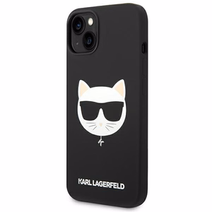 Karl Lagerfeld KLHMP14MSLCHBK iPhone 14 Plus 6.7 "hardcase must / must Silicone Choupette Head Magsafe