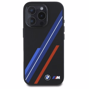 BMW Silicone Random Lines MagSafe Ümbris jaoks iPhone 16 Pro Max - must
