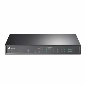TP-Link настольный коммутатор 9x1GbE 1xSFP PoE+ 123Вт TL-SG1210MPE