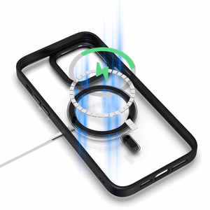 Tel Protect Magnetic Clear Ümbris jaoks Iphone 15 Pro Titanium