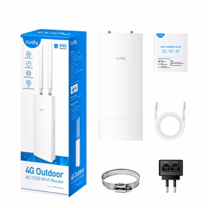 Cudy LT700 juhtmevaba ruuter Gigabit Ethernet kahesageduslik (2.4 GHz / 5 GHz) 4G valge