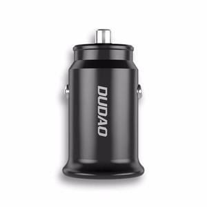 Autolaadija Dudao R3PRO must (1xUSB / 1xUSB-C / 18W) + Type-C / Lightning kaabel