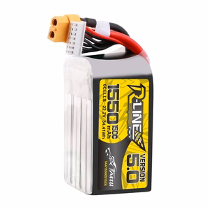 Аккумулятор Lipo Tattu R-Line версии 5.0, 1550 мА·ч, 22,2 В, 150C, 6S с разъемом XT60