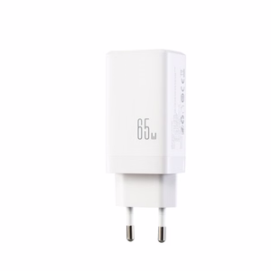 Joyroom JR-TG10 65W GaN 2x USB-C + USB-A сетевое зарядное устройство с кабелем USB-C — USB-C 100W 1.2м — белый