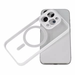 Acrylic Color Magsafe Ümbris jaoks Samsung Galaxy S24 FE valge