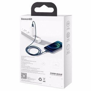 Baseus cable Superior USB - Lightning 1,0 m 2,4A sinine