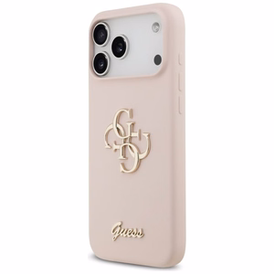 GUESS ümbris jaoks IPHONE 17 Pro Max GUHCP17XSC4GSMP (Silicone W/ Big 4G Script) roosa
