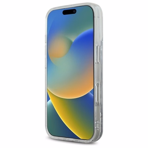 Karl Lagerfeld Liquid Glitter Karl Head Magsafe Ümbris jaoks iPhone 16 Pro - Clear