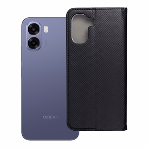 Klappkaanega Smart Case Book ümbris Oppo A6x jaoks, must