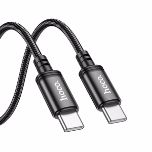 Кабель USB C to USB C Hoco 3A 60W 3 m X91 черный