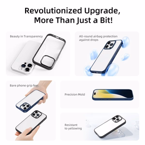 Rock Guard Series Чехол для Iphone 16 Pro Max прозрачно-серый