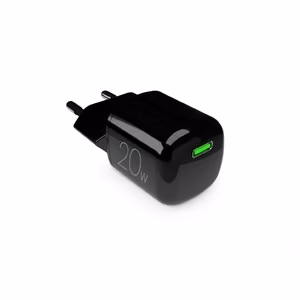 Puro 20W GaN USB-C Wall Laadija - must