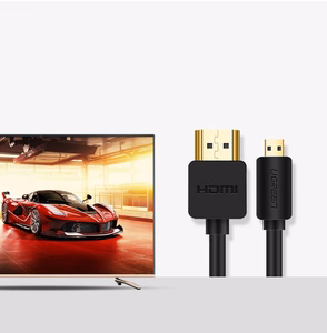 Ugreen HDMI - micro HDMI kaabel 19 pin 2.0v 4K 60Hz 30AWG 1.5m must (30102)