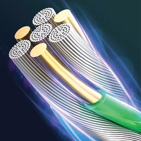 USAMS Kaabel punutud U48 lightning 1,2m 2A Fast Charging LED must SJ423USB01 (US-SJ423)