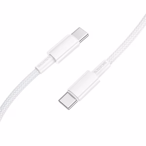 USB kaabel Borofone BX117 60W USB-C to USB-C 1.0m valge