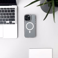 Glitter Ümbris with MagSafe jaoks Samsung Galaxy S25 Edge - valge