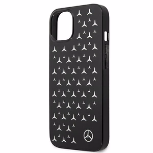 Mercedes Silver Stars Pattern чехол для iPhone 13 mini - чёрный