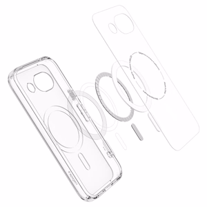 SPIGEN ULTRA HÜBRIID MAGSAFE GOOGLE PIXEL 10A LÄBIPAISTEV/VALGE