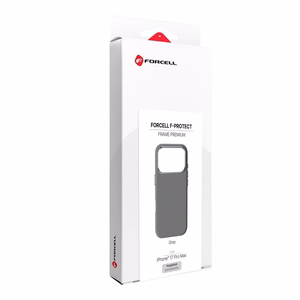 Чехол для iPhone 17 Pro Max Forcell F-Protect Frame Premium совместимый с MagSafe серый
