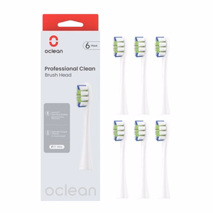 Oclean Professional Clean P1C1 W06 vahetusharjapead, 6 tk, valged