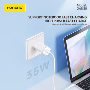 Foneng Wall laadija GAN35 GaN - 2xType C - PD 35W 3A valge