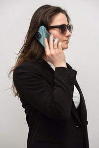 Ümbris jaoks iPhone 15 PLUS Forcell F-Protect Mirage compatible with Magsafe jade marble