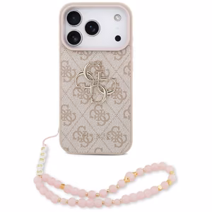 Guess 4G Strap 4G Classic Logo Ümbris jaoks iPhone 17 Pro - Roosa