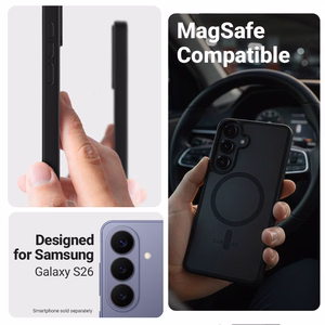 Crong Hybrid Matte Magnetic MagSafe ümbris seadmele Samsung Galaxy S26, lavendlivärvi