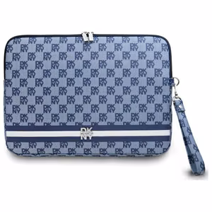 DKNY Ümbris Checkered Pattern Printed Stripes 14" Laptop Ümbris - sinine