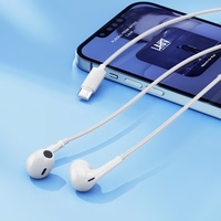 QCY LH1 juhtmega kõrvasisesed kõrvaklapid puldiga ja mikrofoniga 1.15m - valge