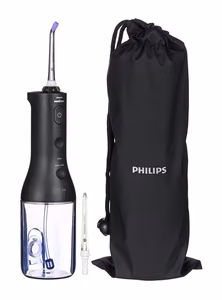 Philips Sonicare Power Flosser juhtmeta suu irrigaator HX3826/33 – 1 otsak, 250 ml, must