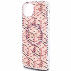 GUESS ümbris jaoks IPHONE 15 compatible with MagSafe GUHMP15SHGCUSTGP (IML GCUBE) roosa