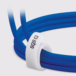 SBS TECABLETISSUETCCB USB-C - USB-C 1.5m 60W braided kaabel - sinine