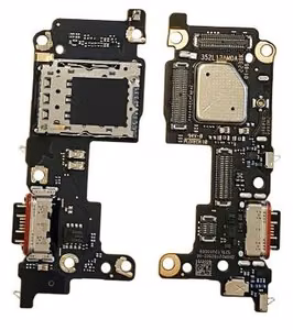 Flex Xiaomi 12T Pro koos charging connector ja microphone, SIM card contact original (service pack)
