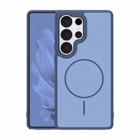 Frame Thin Mag ümbris for Samsung Galaxy S25 Ultra tumesinine