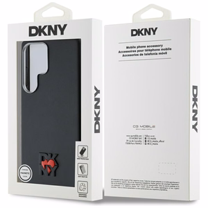 DKNY Leather Heart of NY Ümbris jaoks Samsung Galaxy S25 Ultra - Must
