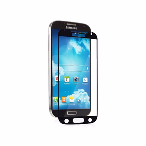 Moshi iVisor XT korduvkasutatav kogu ekraani kaitsekile seadmele Samsung Galaxy S4, musta raamiga
