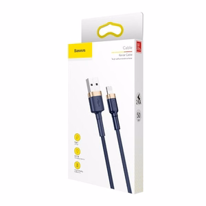 Baseus Cafule Lightning cable 1.5A 2m (Kuldne+Dark sinine)