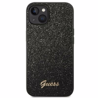 Guess Glitter Script ümbris iPhone 14 Plus'ile - must