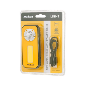 Mini akutoitel töövalgusti (3 W COB + 3 W LED)