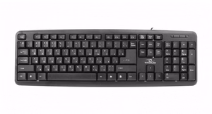 Esperanza TKR101 kontori klaviatuur USB QWERTY inglise, vene must