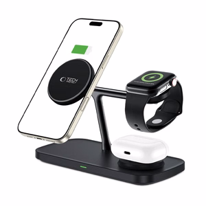 Tech-Protect QI15W-A45 3in1 Wireless Laadija koos MagSafe jaoks Apple Devices - must