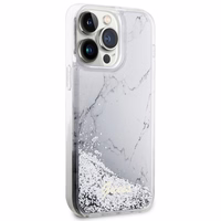 Guess GUHCP14XLCSGSGH iPhone 14 Pro Max 6.7" valge/valge hardcase Liquid Glitter Marble
