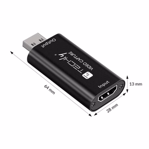 Techly I-USB-VIDEO-1080TY videosignaali konverter 1920 x 1080 pikslit