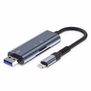 Tech-Protect UltraBoost SD/micro SD Card Reader koos Lightning /USB-A Connector - hall