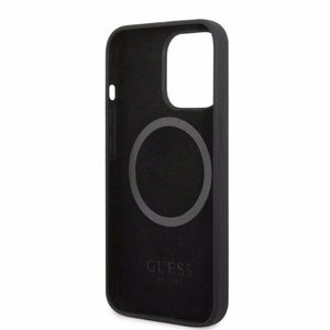 Guess GUHMP13LSPLK iPhone 13 Pro / 13 6.1" must/must hard ümbris Silicone Logo Plate MagSafe