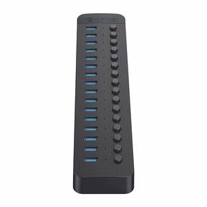 Orico CT2U3-16AB jaotur 16x USB-A 3.0 lülititega must